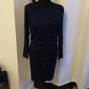 Dark Green Long Sleeve midi dress